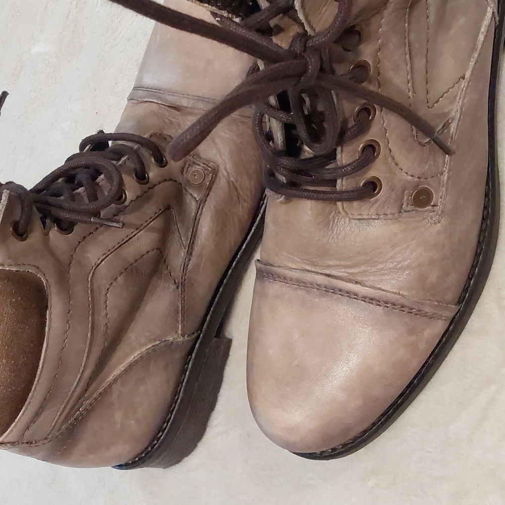 ALDO Preliand men's lace-up Distressed Leather Combat Boots Size 9.5 - Picture 7 of 10
